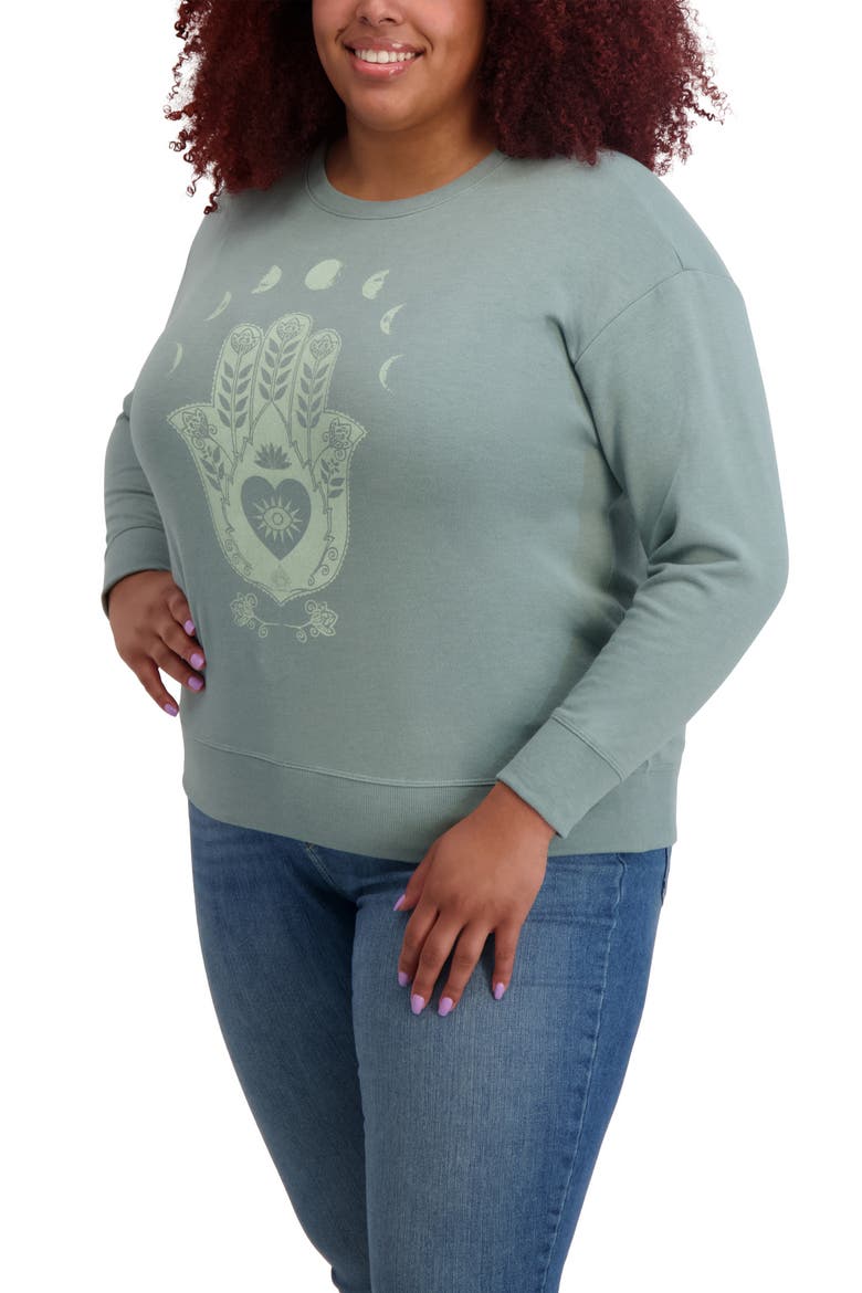Graphic Sweatshirt, Alternate, color, CHINOIS GREEN