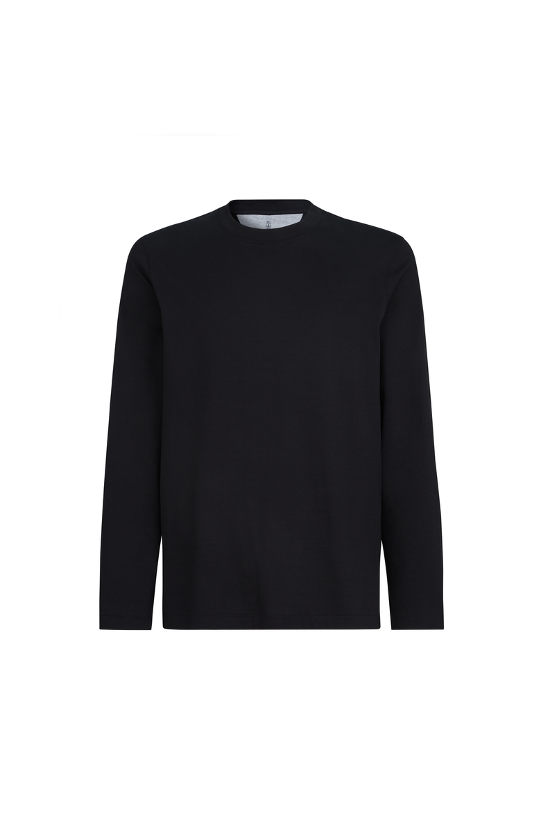 Brunello Cucinelli Cotton jersey T-shirt, Alternate, color, Black