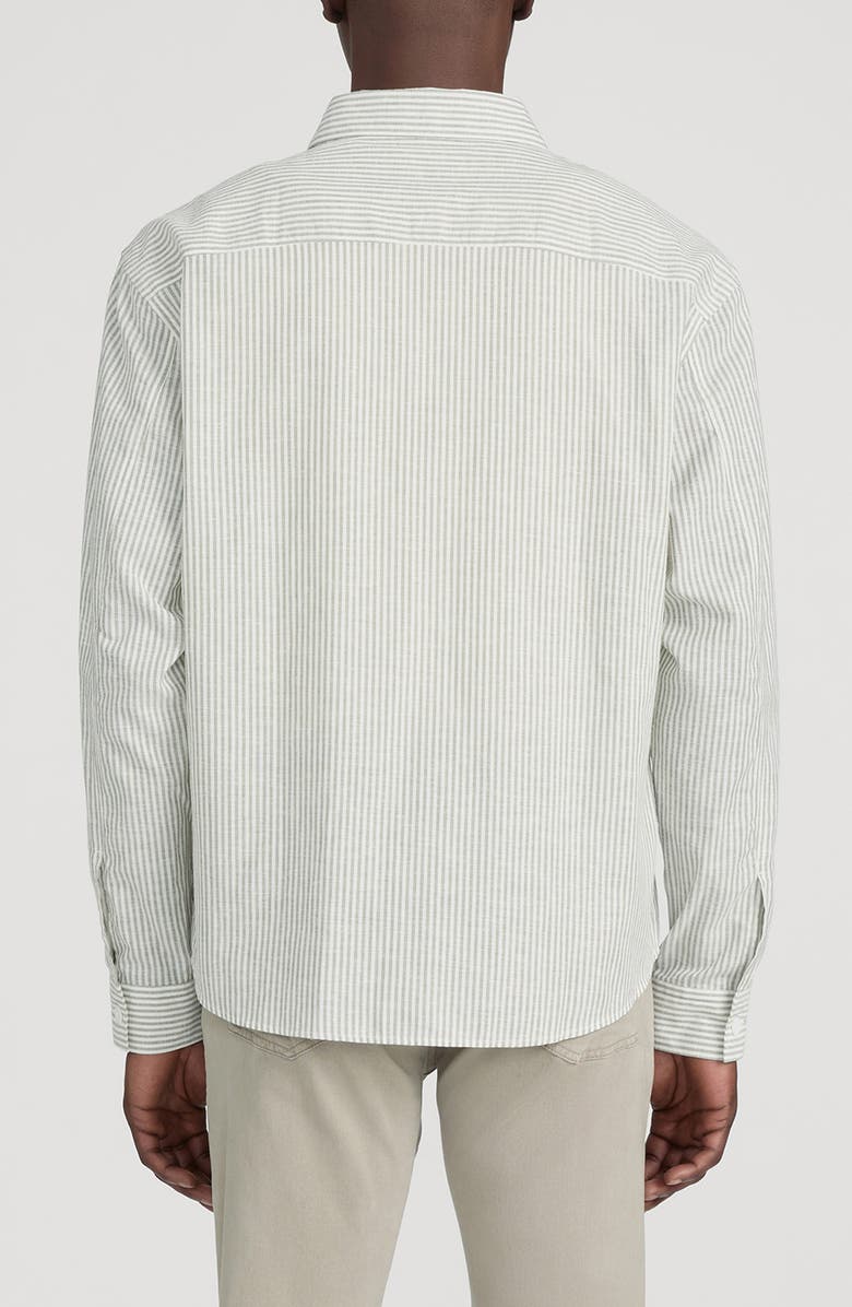 FRAME Stripe Button-Up Shirt, Alternate, color, Khaki Ecru Stripe