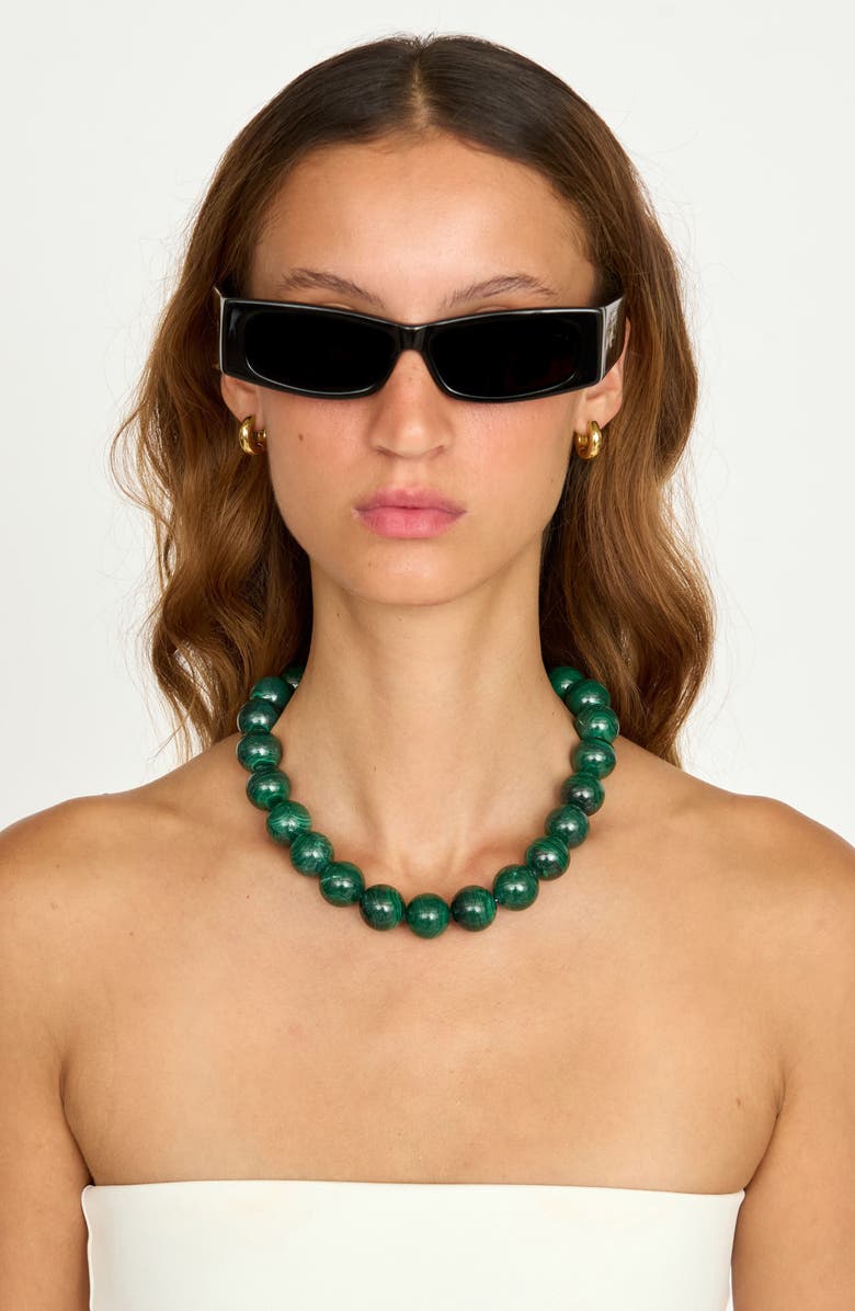 Éliou Blaire Necklace, Alternate, color, Malachite