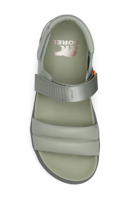 Sorel Viibe Slingback Sandal In Safari/stone Green