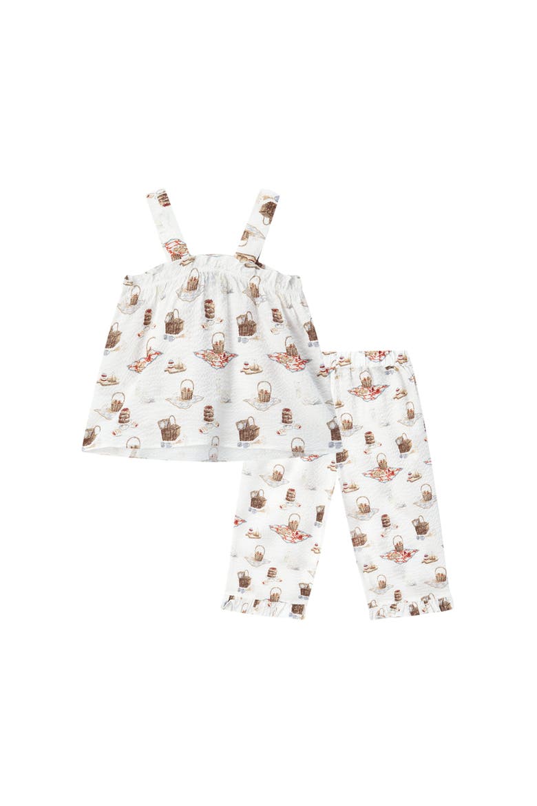 Ruffle Tank and Pant Set, Alternate, color, Picnic