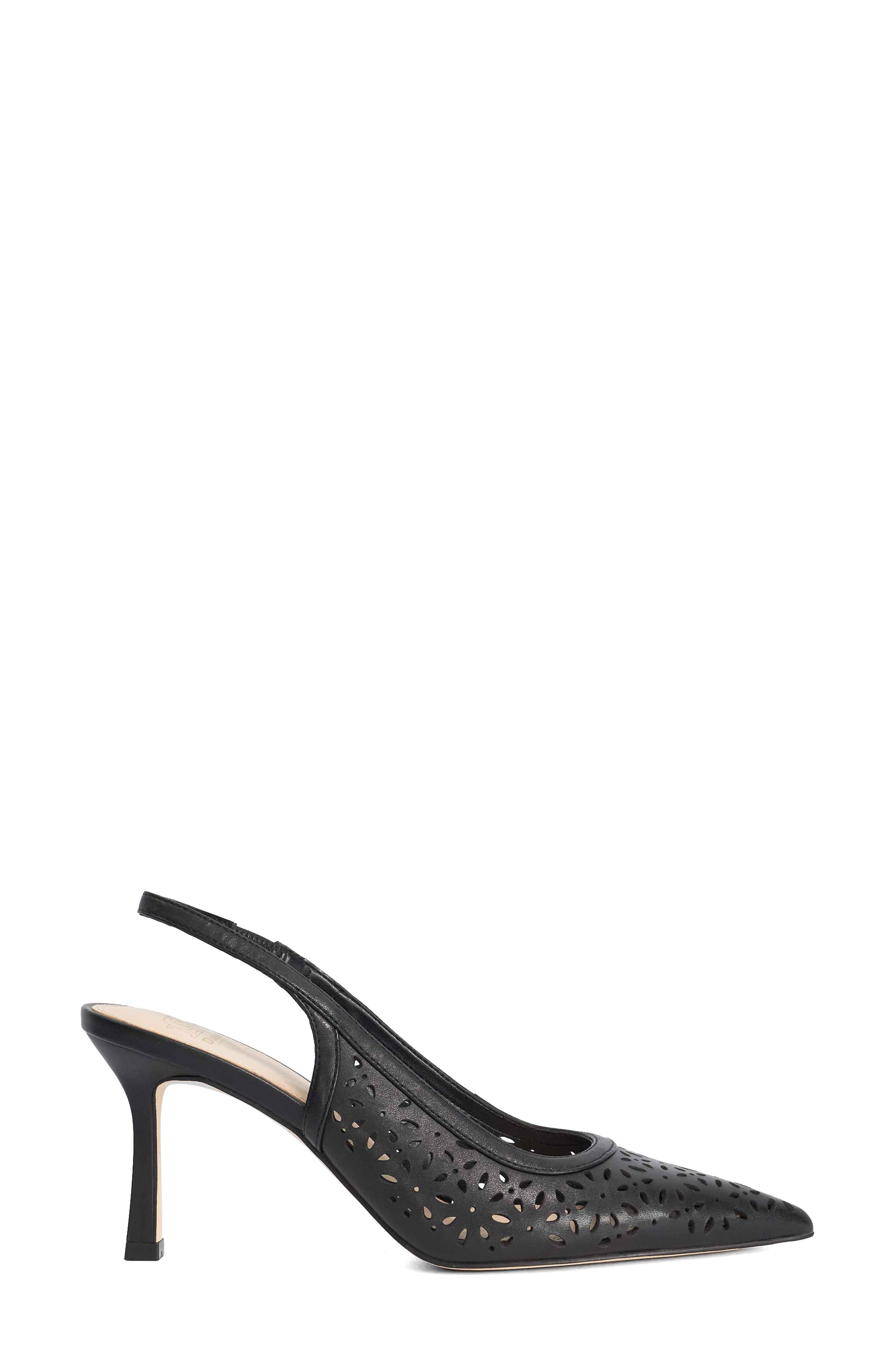 Dune London Corfu Perforated Slingback Pump, Alternate, color, 