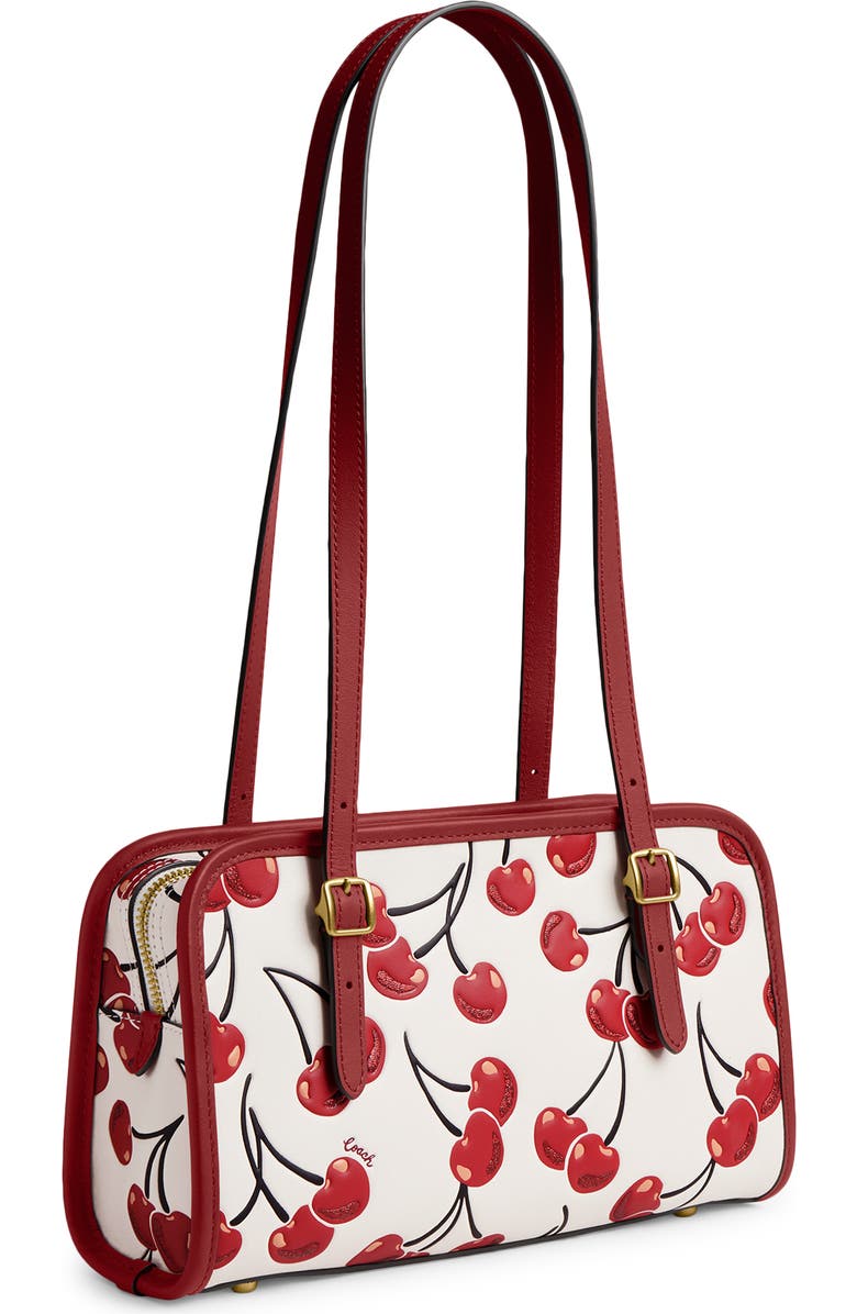 COACH Originals Cherry Print Zip Bag, Alternate, color,