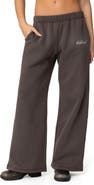 EDIKTED We're Edikted Logo Wide Leg Sweatpants
