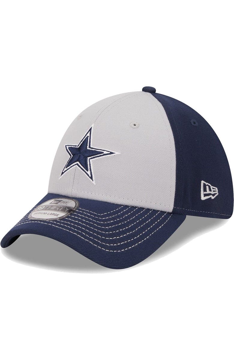 New Era Men's New Era Gray Dallas Cowboys  Main 39THIRTY Flex Hat, Main, color, Gray