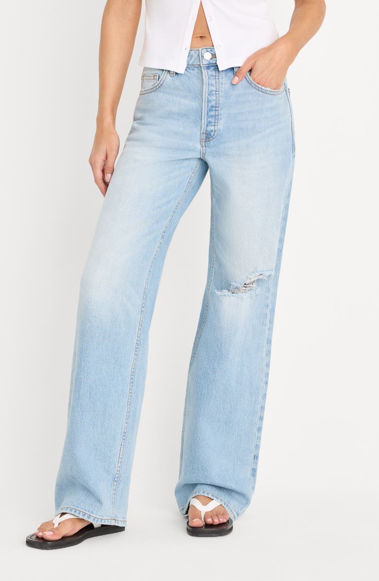 Good American Wide Leg Jeans, Alternate, color, Indigo1298