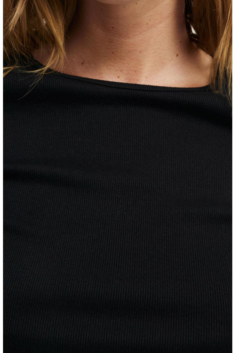 Women's Active Core Rib Longsleeve, Alternate, color, Black