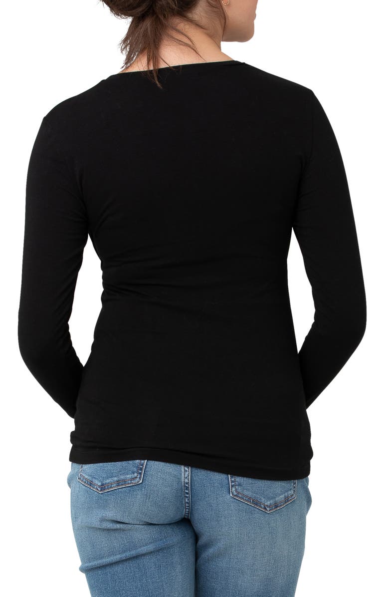 Ripe Maternity Stretch Organic Cotton Maternity/Nursing Top, Alternate, color, 