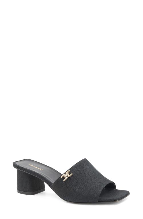 Bruno Magli Alessandra Sandal In Black Linen