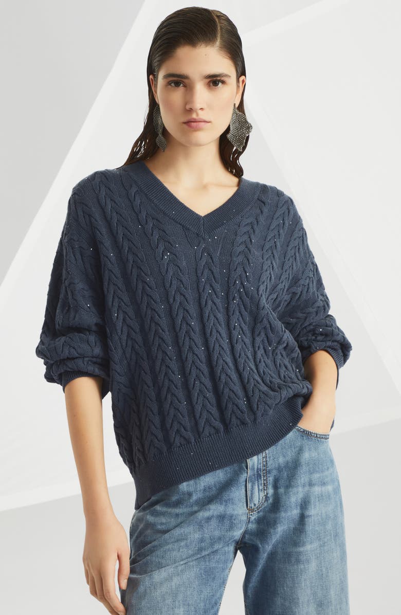 Brunello Cucinelli Dazzling T-shirt, Alternate, color, 