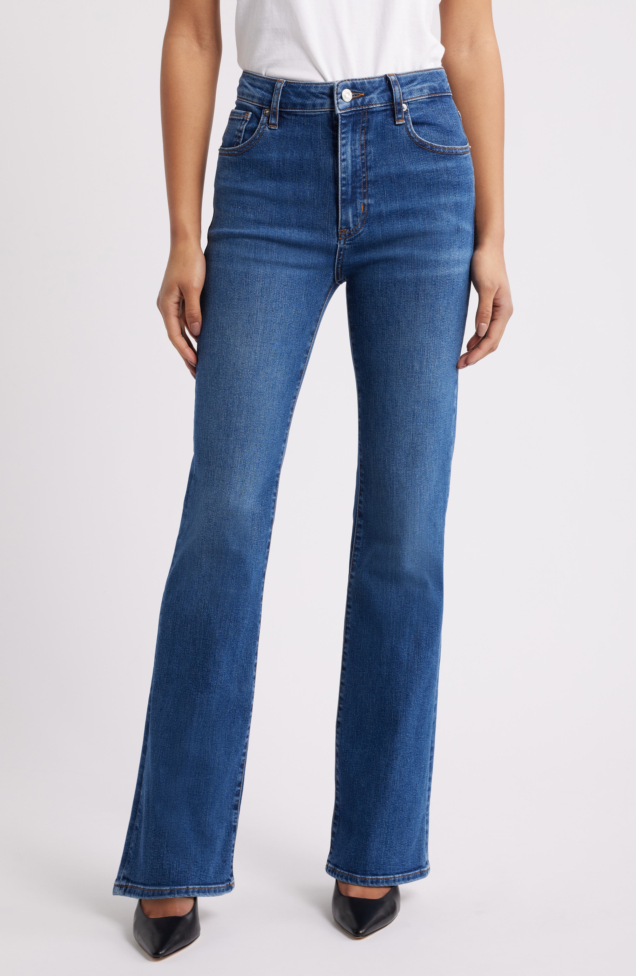 FRAME The Reboot High Waist Bootcut Jeans