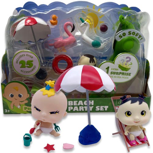 Pea Pod Babies Beach Party Playset, 26 Pieces in Multicolored  product