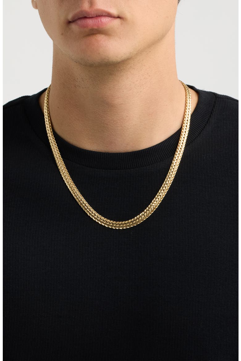 Wheat Chain Necklace, Alternate, color, GOLD
