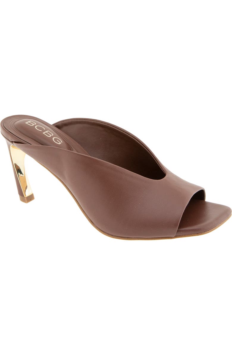 BCBG Reese Slide Sandal, Main, color, Sepia