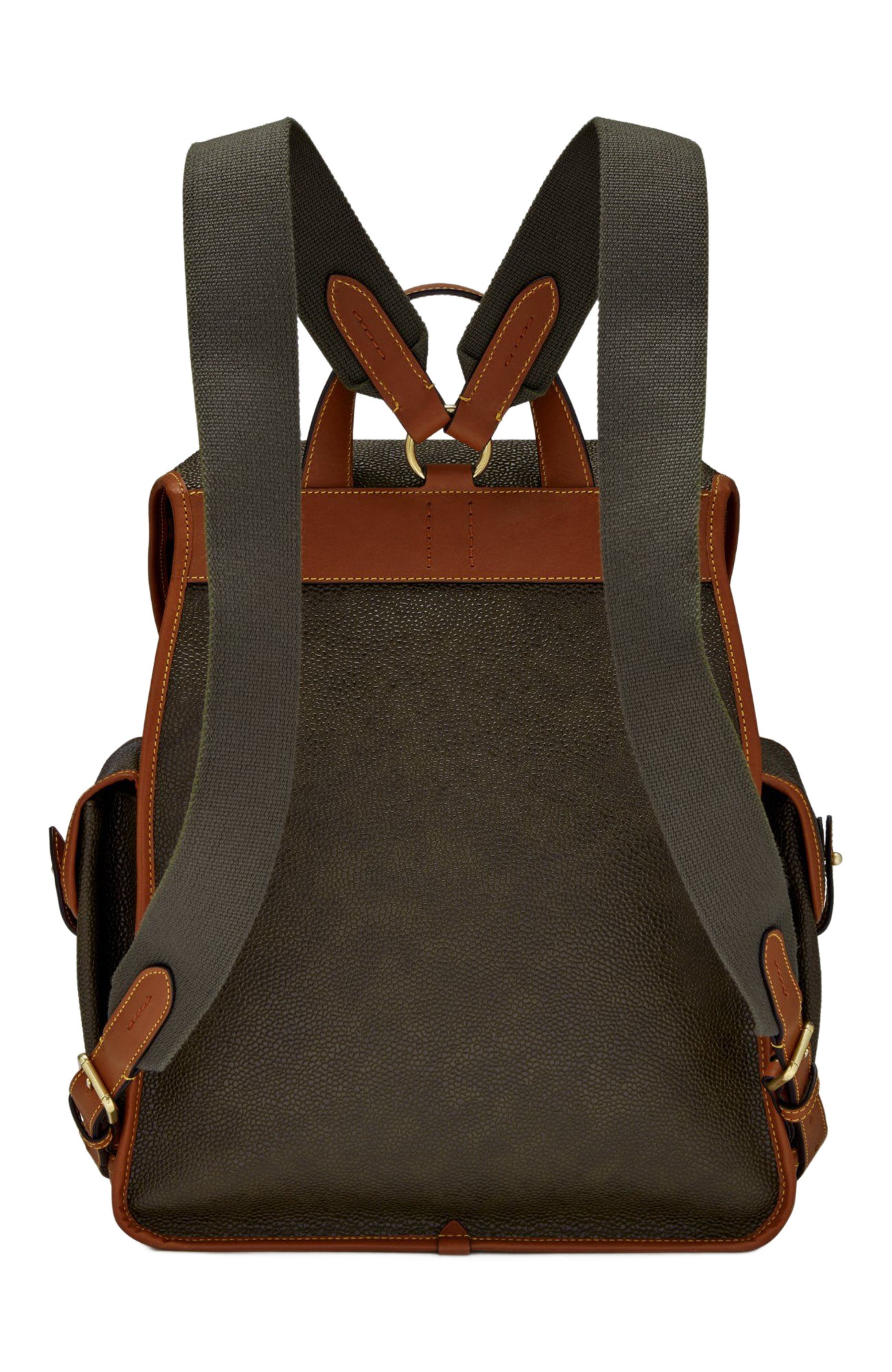 Mulberry Heritage Eco Scotchgrain Backpack, Alternate, color, Mole-Cognac