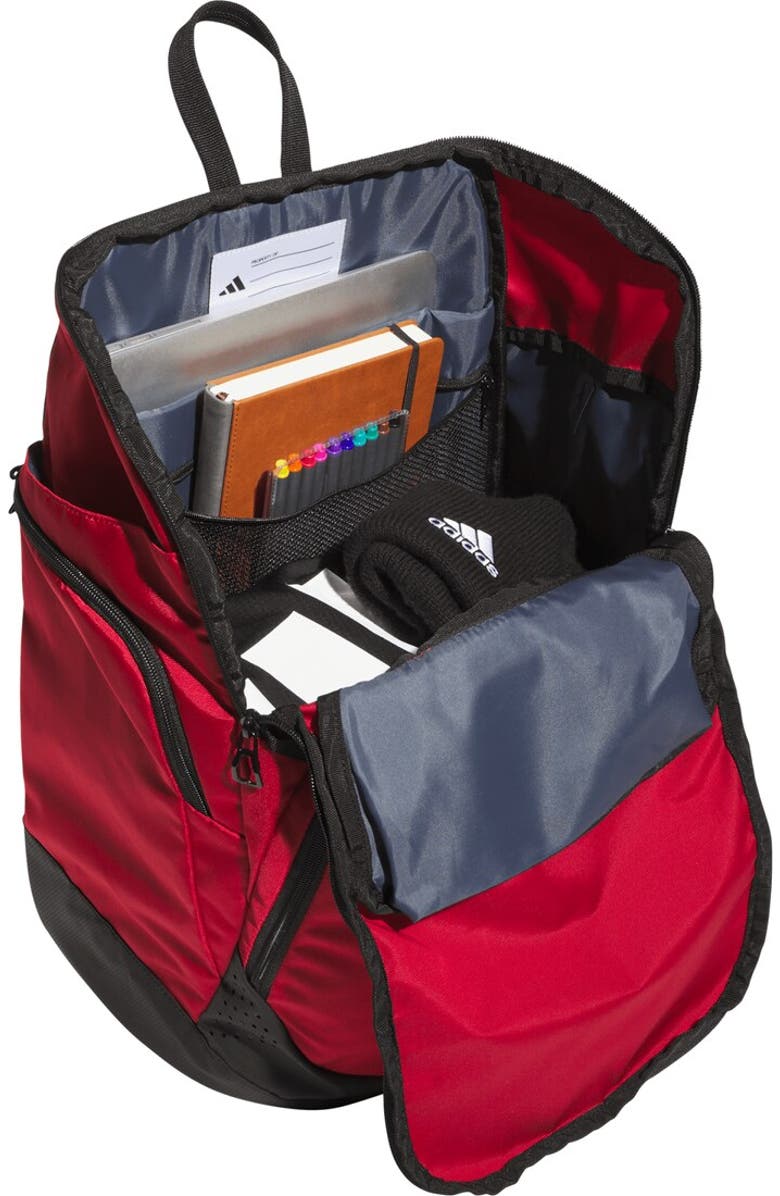 adidas Red Louisville Cardinals 5-Star Team 2 Backpack, Alternate, color,