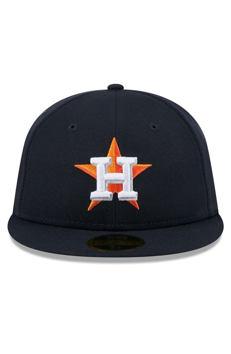 New Era Men's New Era Navy Houston Astros 2025 Jackie Robinson Day Retro Crown 59FIFTY Unstructured Fitted Hat, Alternate, color, Navy