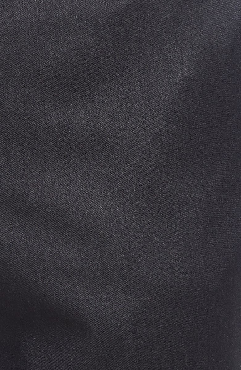 BOSS Genius Slim Fit Flat Front Wool Dress Pants, Alternate, color, Dark Grey