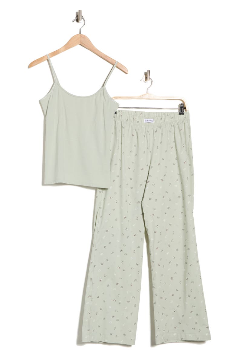 Camisole Long Pajamas, Alternate, color, MISTY SAGE/ MISTY SAGE