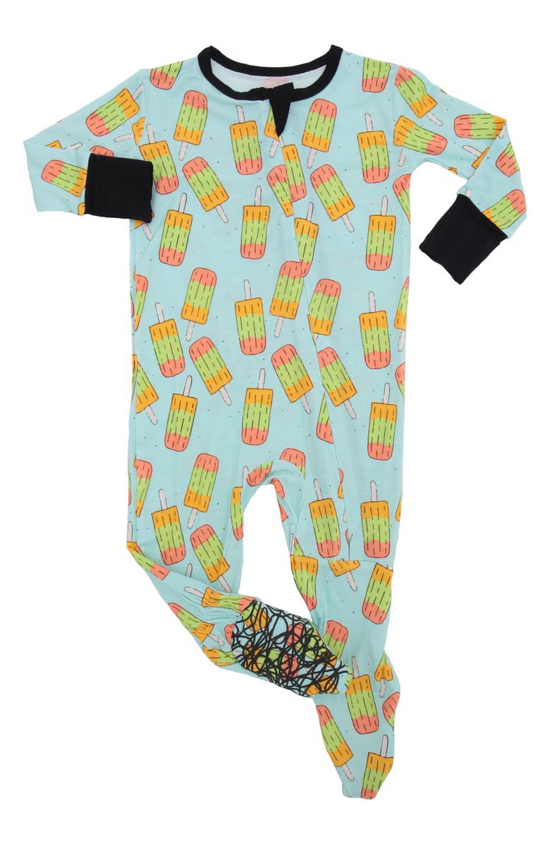 Peregrine Kidswear Ice Pops Fitted One-Piece Footed Pajamas, Main, color,
