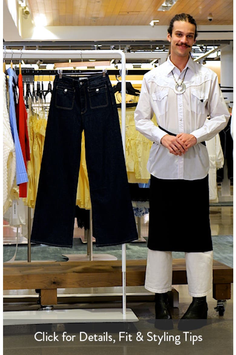 Anessa Button Pocket High Waist Wide Leg Jeans video