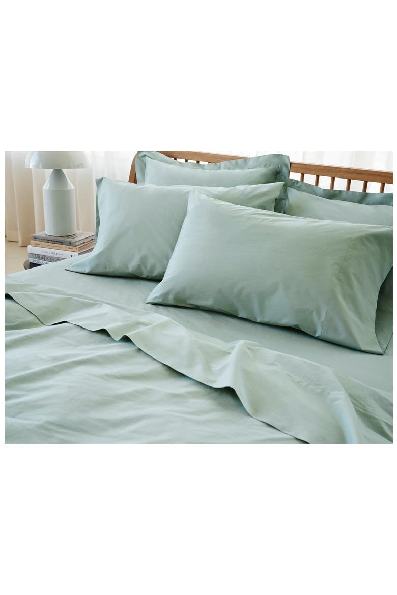 Refined Organic Cotton Pillow Sham, Alternate, color, SEAFOAM