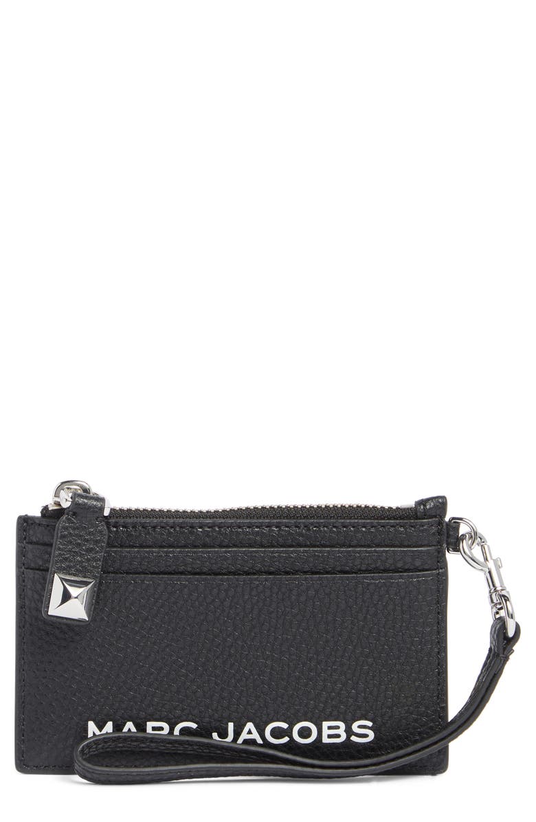 Marc Jacobs Bold SLG Top Zip Wristlet, Main, color, Black