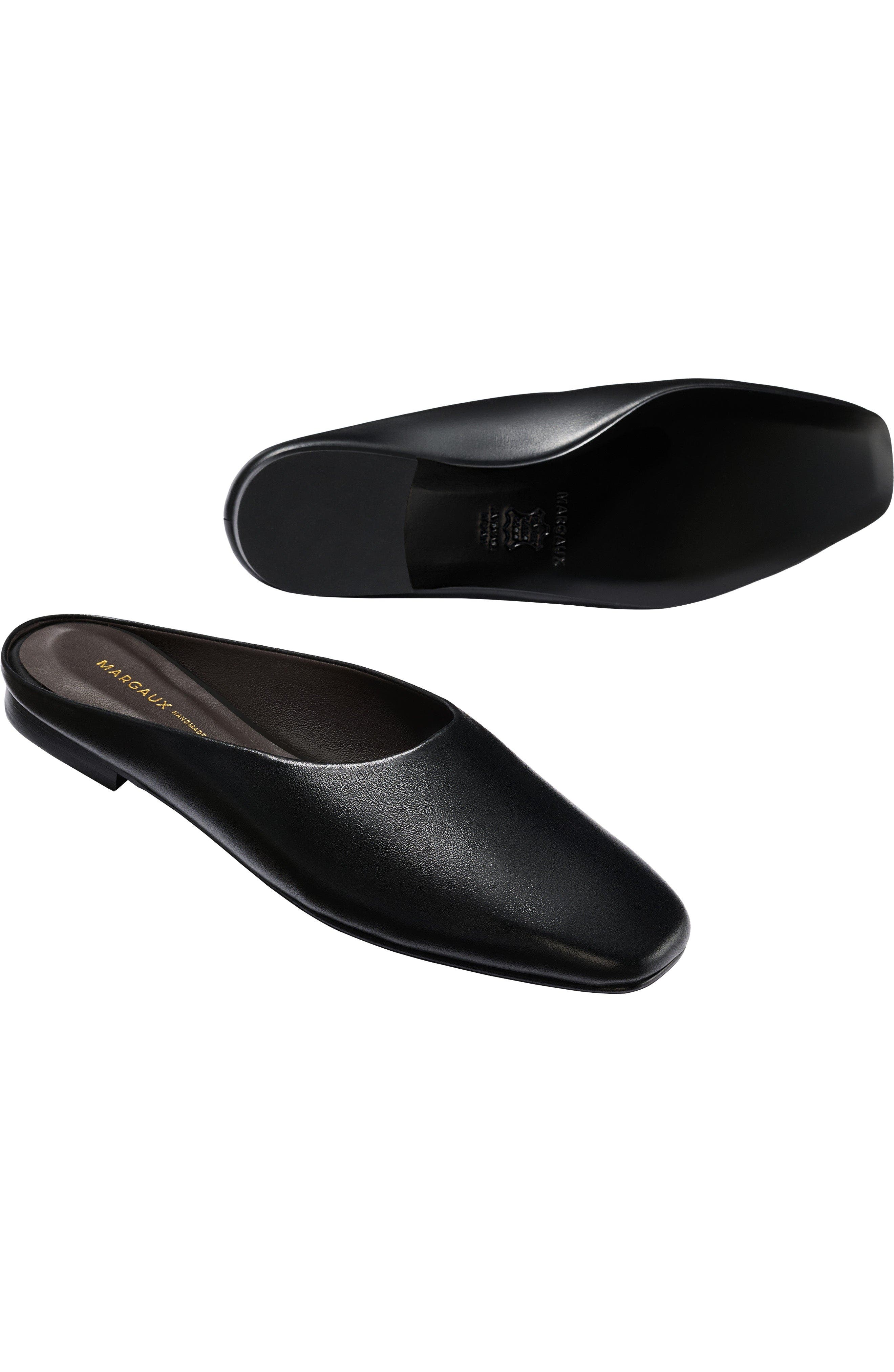 MARGAUX The Clara Mules, Alternate, color, Black Calf