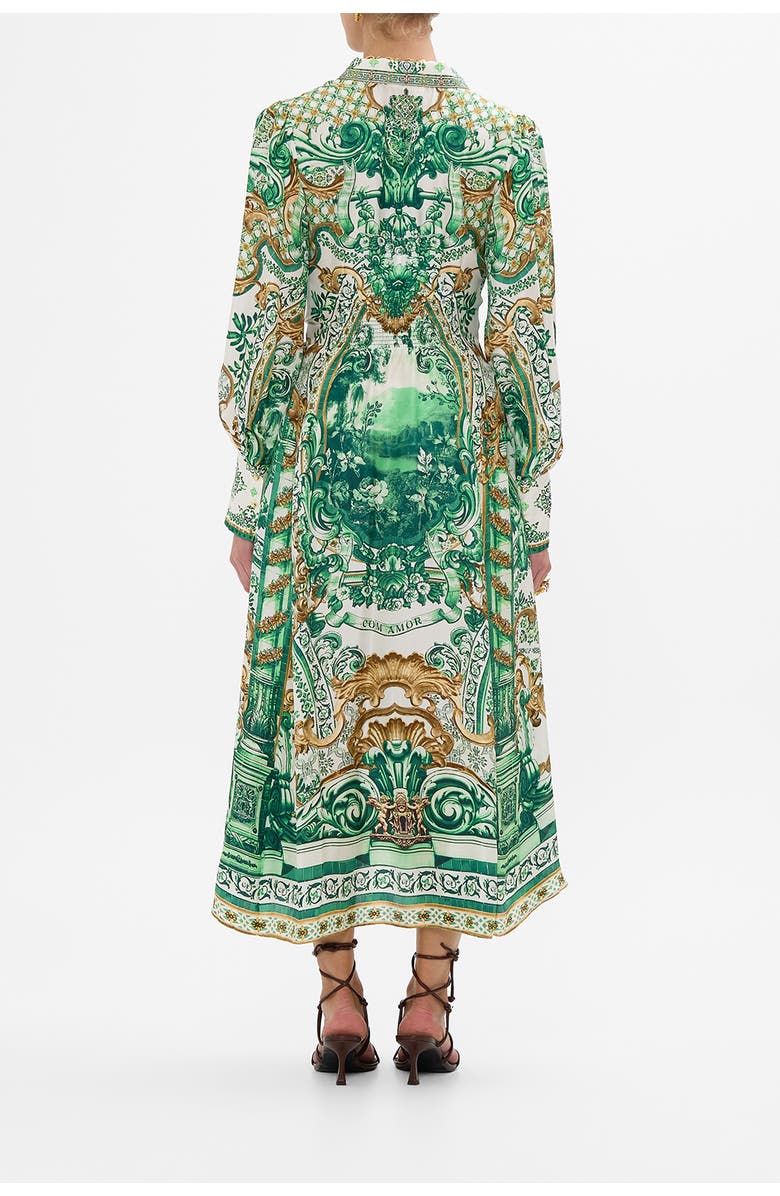 Camilla Waist Tie Shirt Dress Corridor Of Calm, Alternate, color, Corridor Of Calm