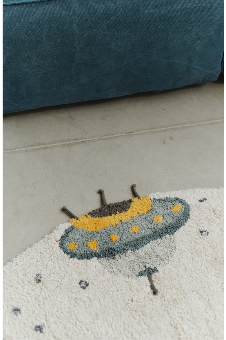 Interstellar Cotton Blend Washable Rug, Alternate, color, NATURAL