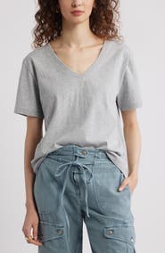 Treasure & Bond Core Cotton V-Neck T-Shirt