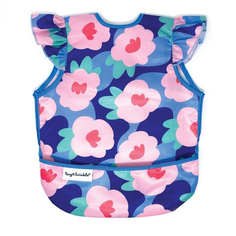 Mess-Proof and Waterproof Ruffled Shoulder Apron Bib