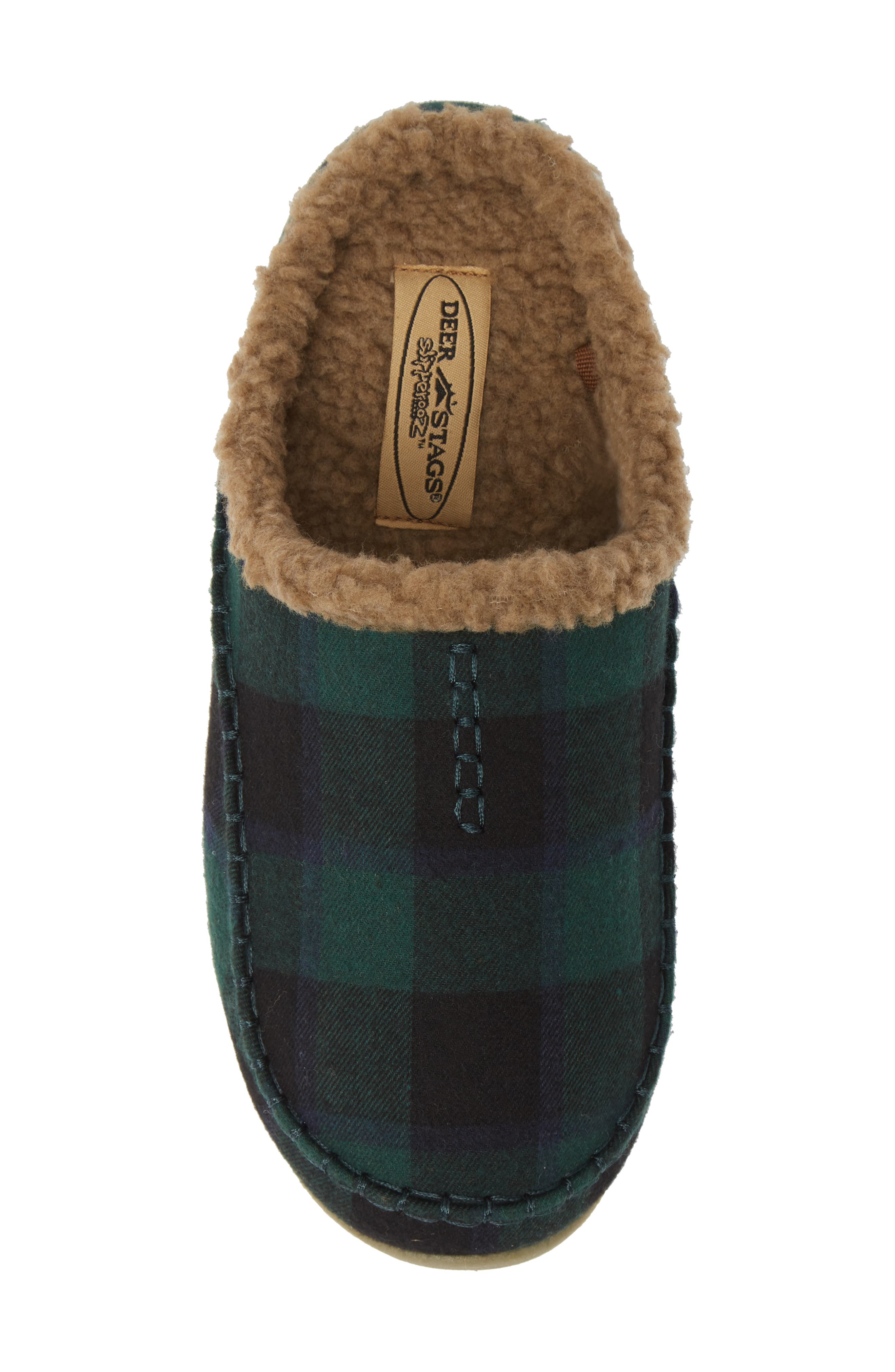 Nordic Slipper, Alternate, color, DARK GREEN / BLACK