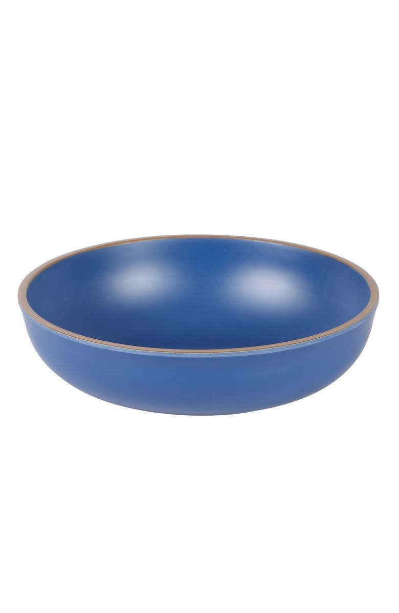 Gibson Home Rockabye 4 Piece 8.5 Inch Melamine Dinner Bowl Set, Alternate, color, Blue