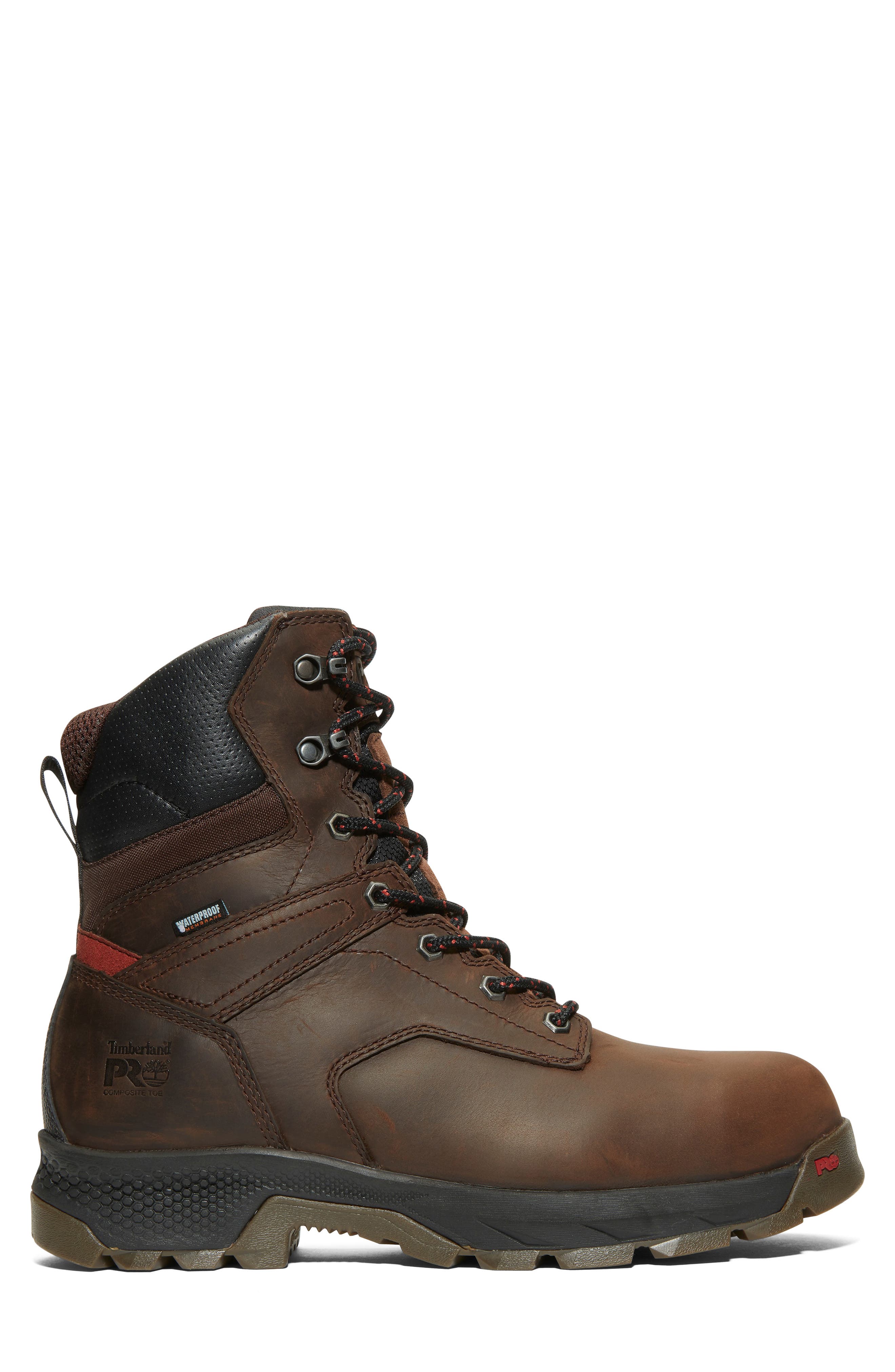 Timberland TiTAN<sup>®</sup> EV 8" Composite Toe Waterproof Insulated Work Boot, Alternate, color, Brown