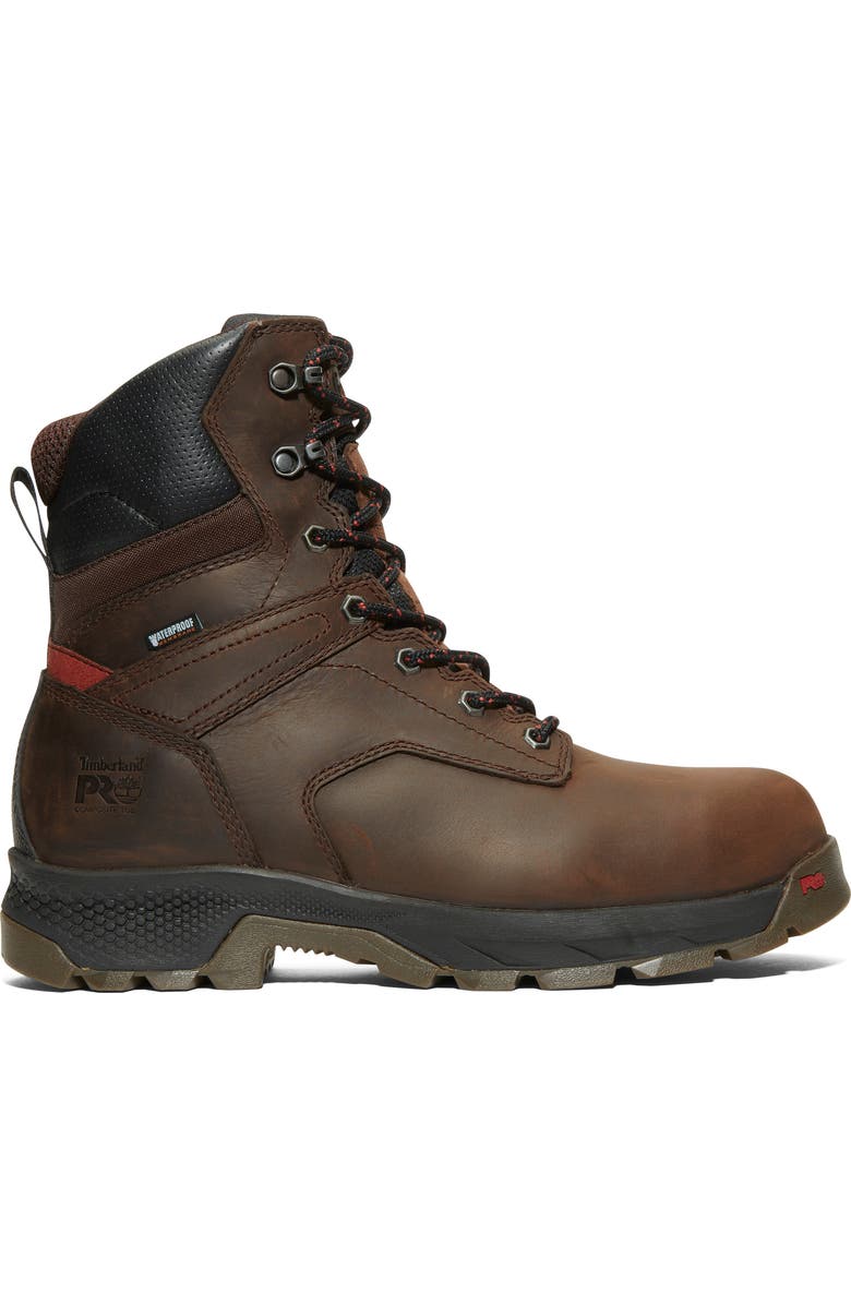 Timberland TiTAN<sup>®</sup> EV 8" Composite Toe Waterproof Insulated Work Boot, Alternate, color, Brown