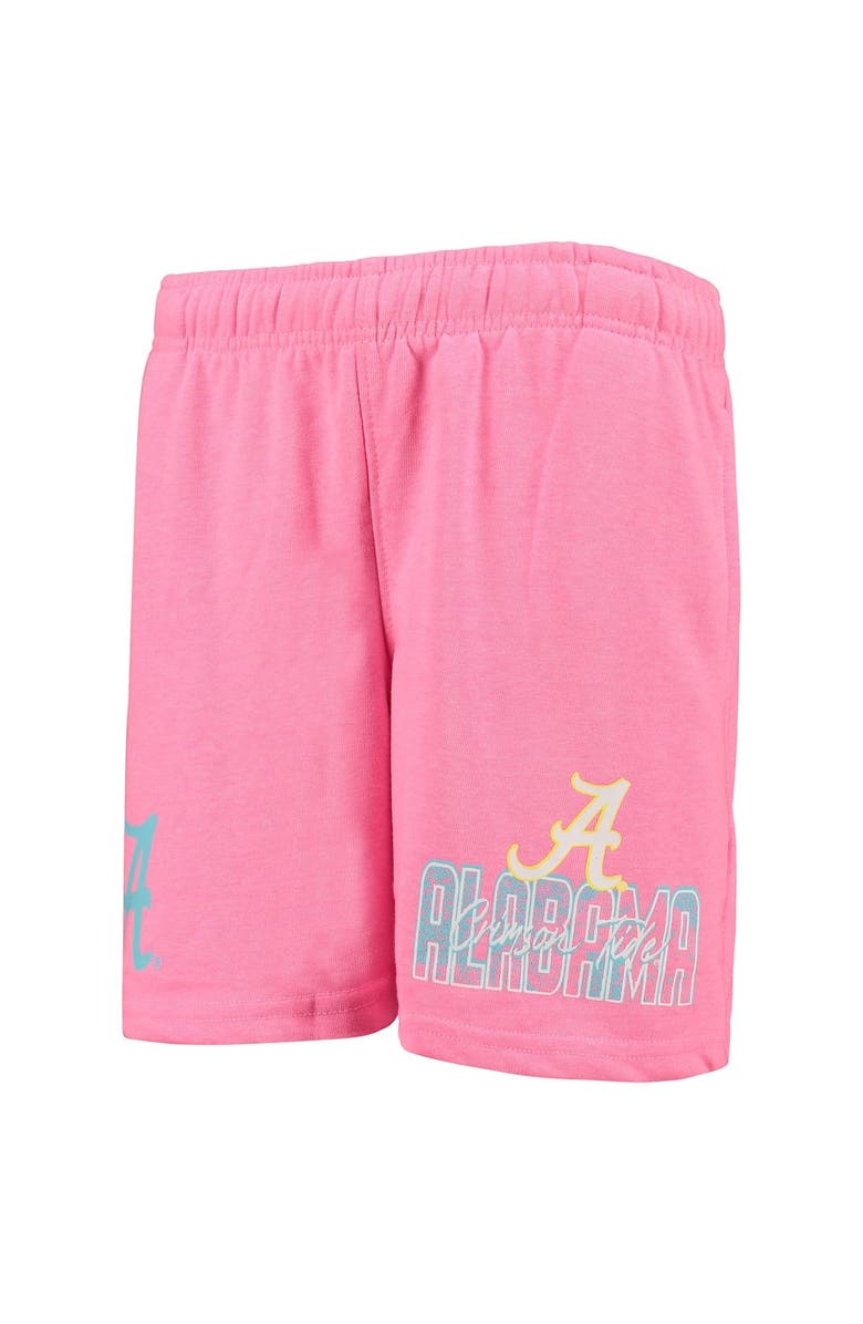 Outerstuff Youth Pink Alabama Crimson Tide Super Fresh Neon Daze Shorts, Alternate, color, 