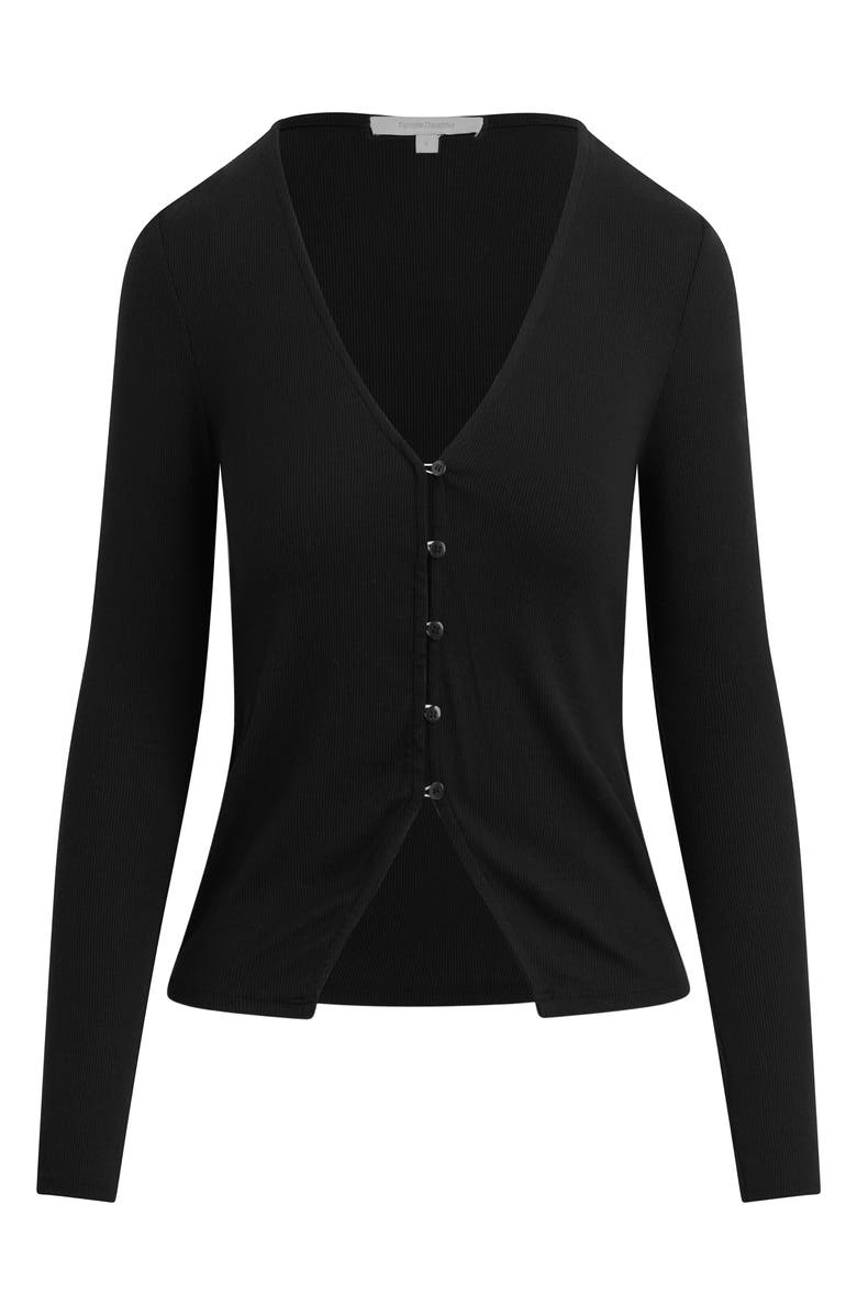 Favorite Daughter The Good Luck Long Sleeve Rib Top, Alternate, color, Black