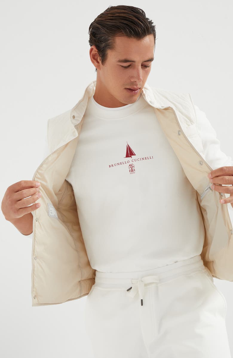 Brunello Cucinelli Lightweight down vest, Alternate, color, 