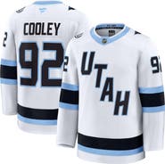 FANATICS Men's Fanatics Logan Cooley White Utah Mammoth Away Premium Player Jersey
