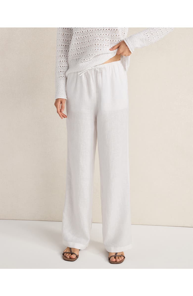 Haven Well Within Linen Slim Pants, Main, color, White