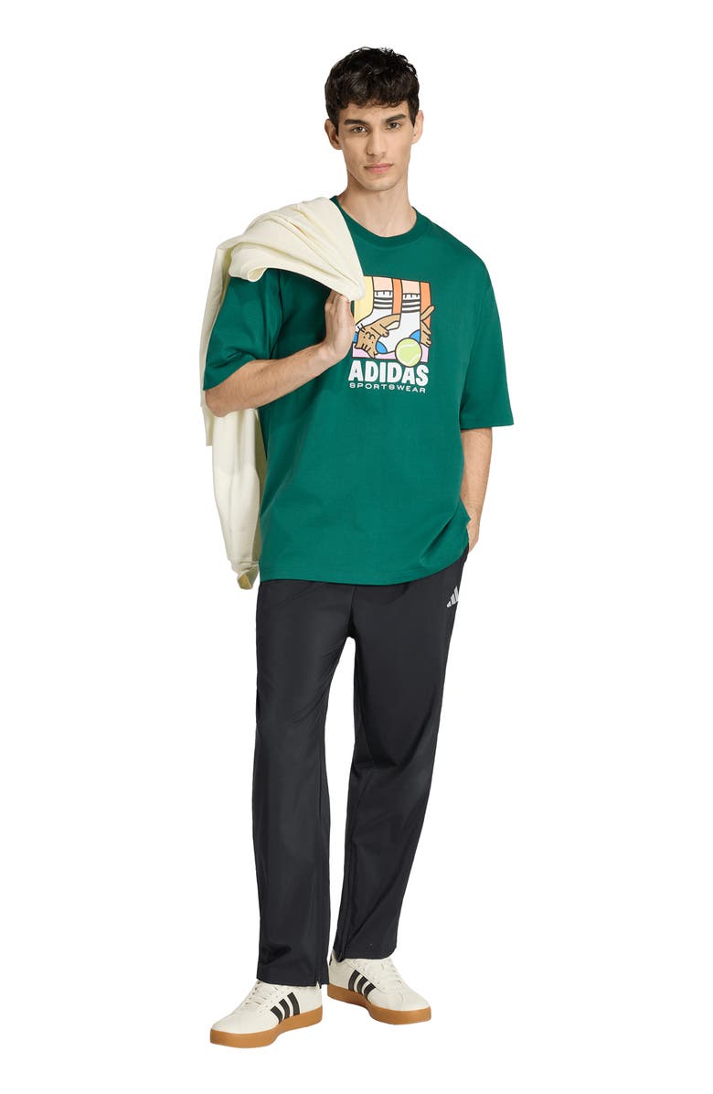 adidas Pop Art Graphic Tee, Alternate, color, Collegiate Green