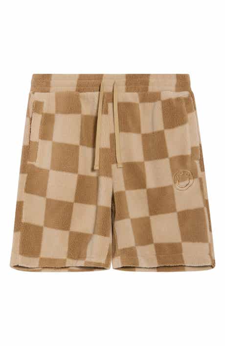 BOSS Nustine Check Fleece Shorts