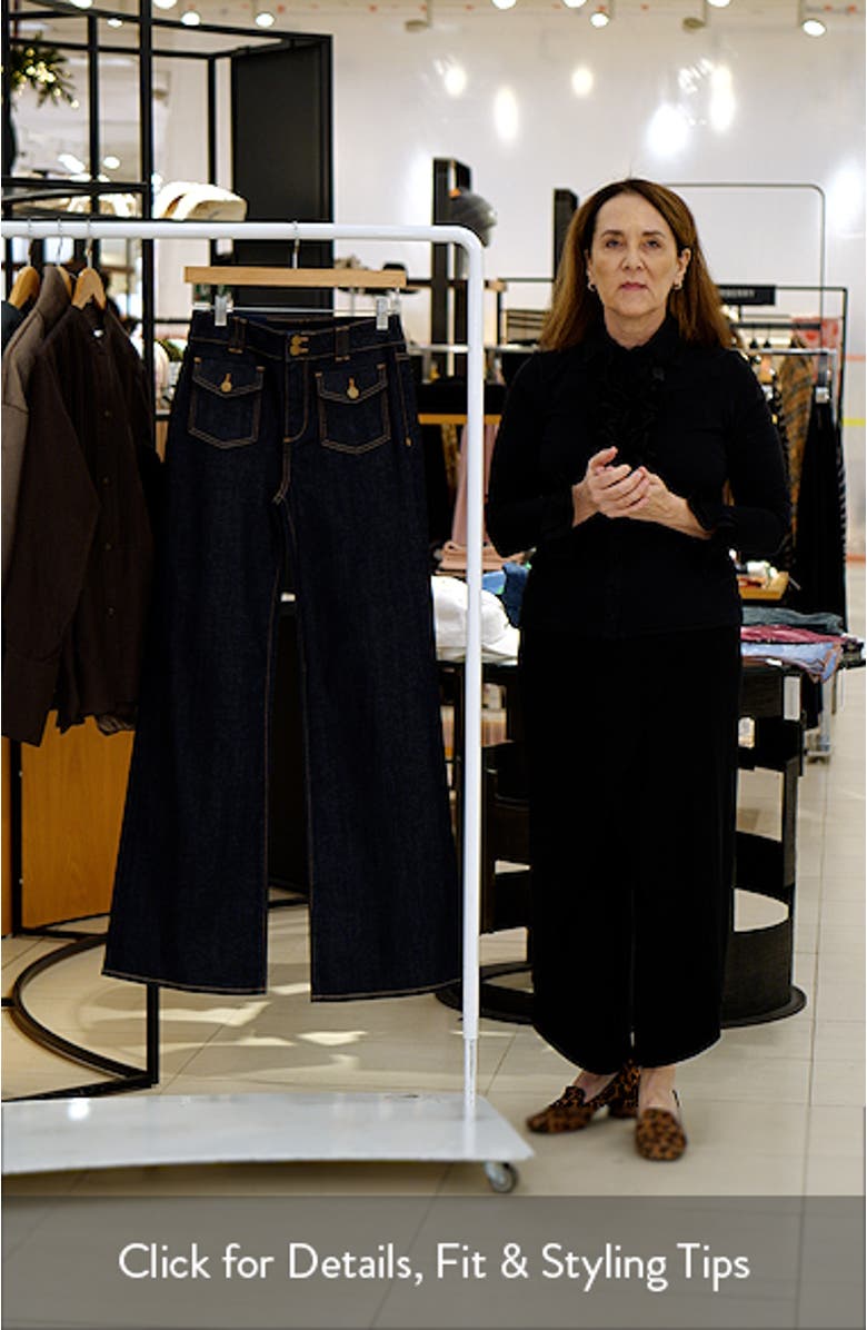 Fay Patch Pocket Wide Leg Jeans, sales video thumbnail