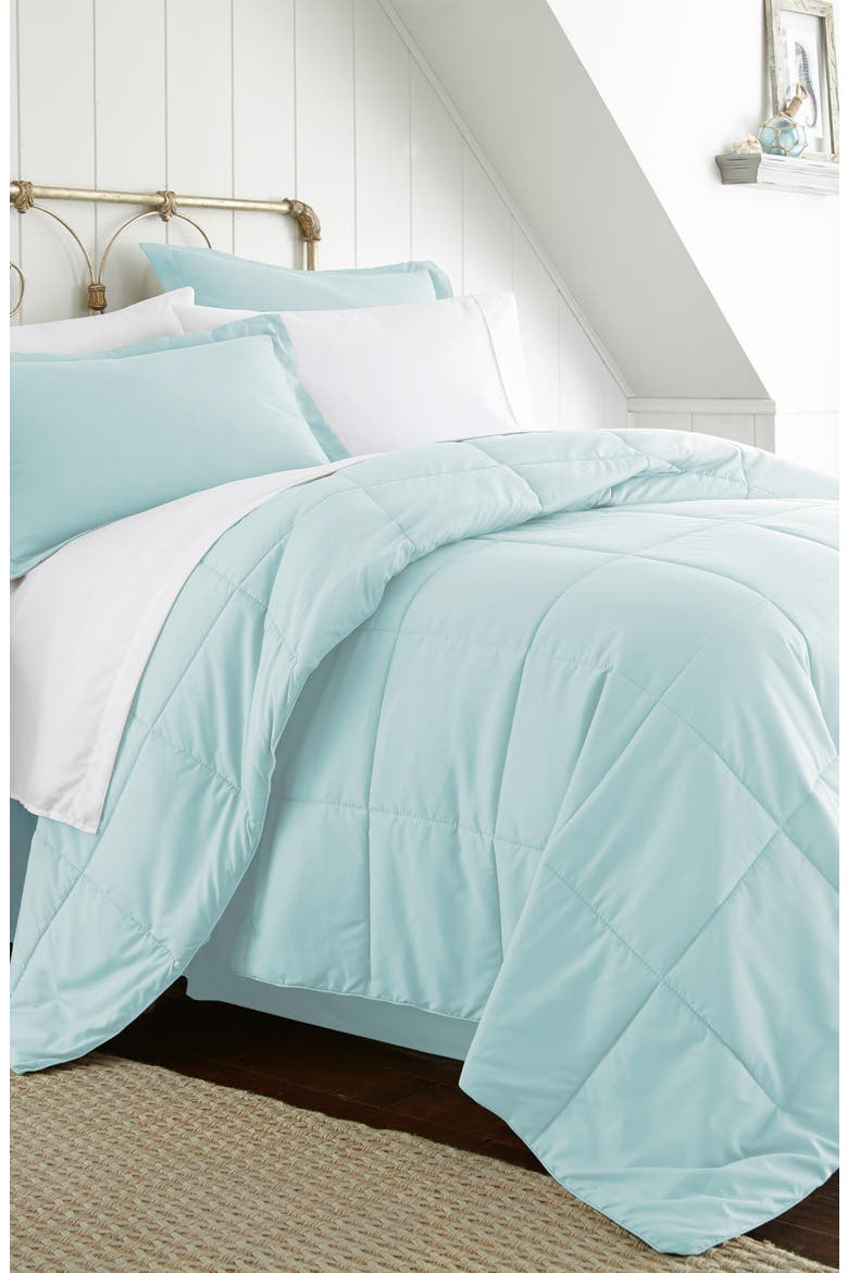 HOME SPUN Premium 8-Piece Bed In A Bag, Main, color, AQUA