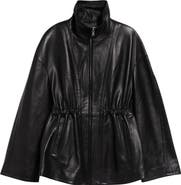 NOUR HAMMOUR Passage Relaxed Fit Leather Jacket