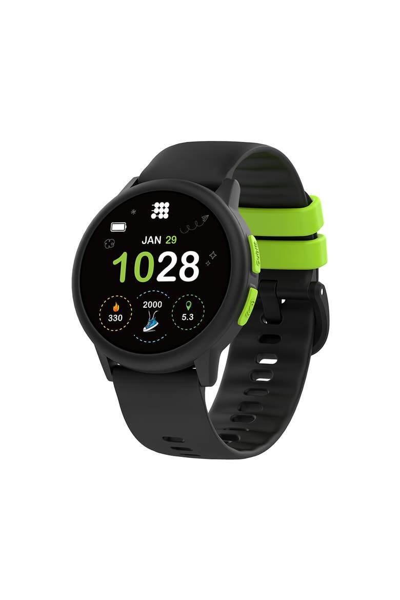 Smart Watch Hero with 1.27-inch IPS Display, Heart Rate and SpO2 Monitoring, Sleep Tracking, 10 Sports Modes, and Educational Games, Alternate, color, Black