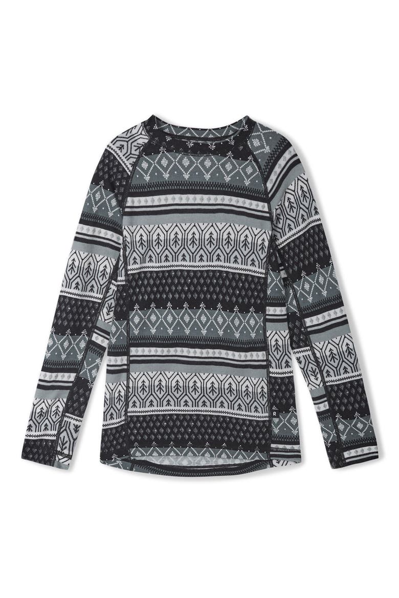 Kids' Taitoa Thermal T-Shirt & Leggings Set, Alternate, color, BLACK