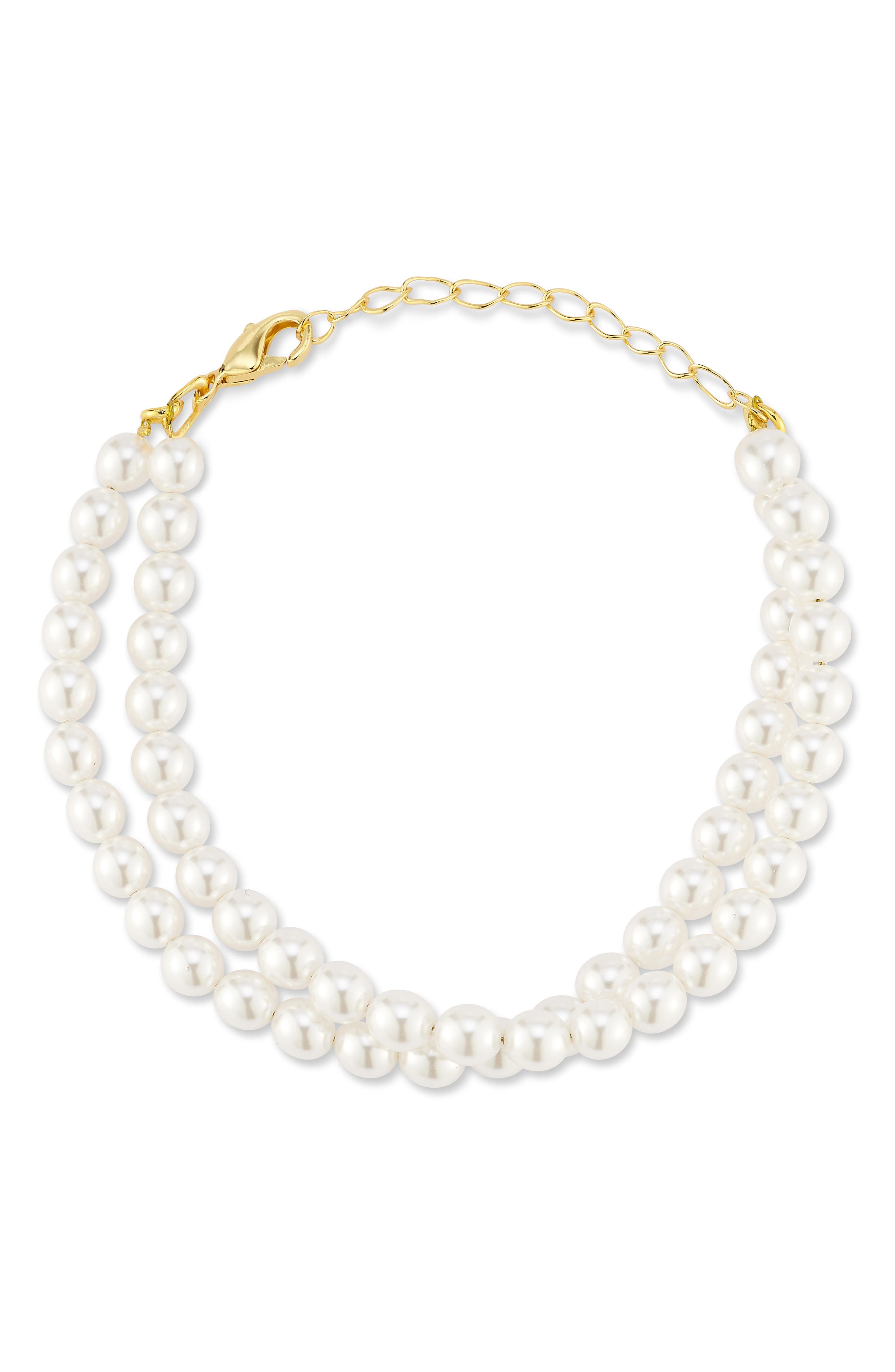 GLAZE JEWELRY Faux Pearl Bracelet